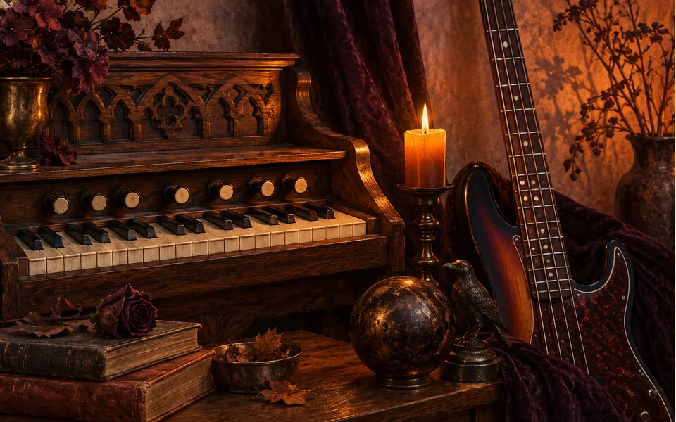 AI editorial illustration: A spooky beat.