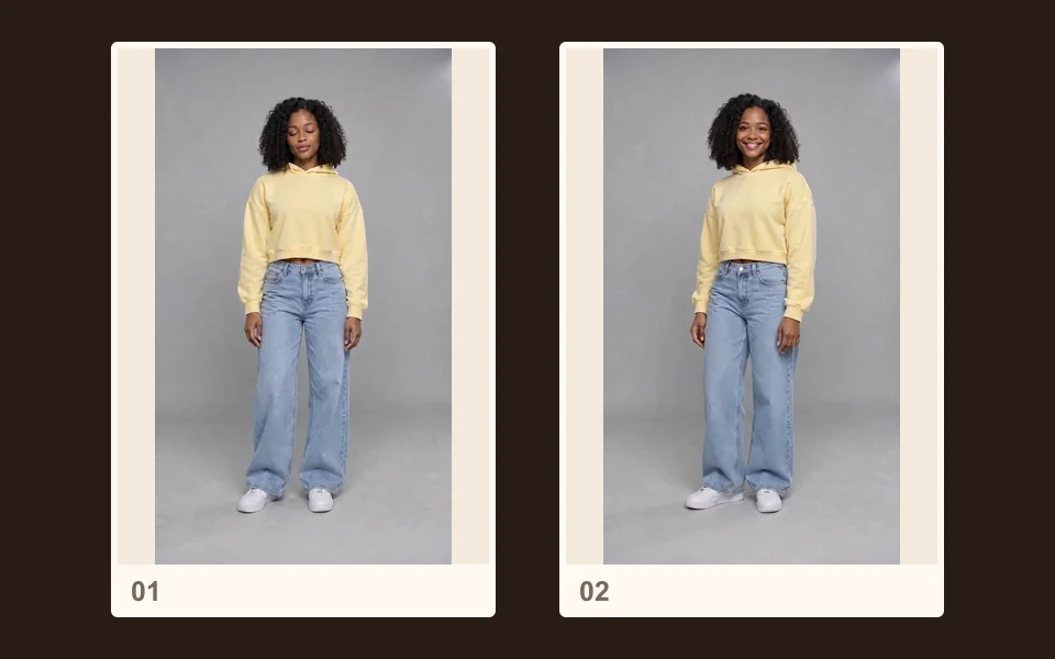 Frames from our published demo: Their portrait, moving.