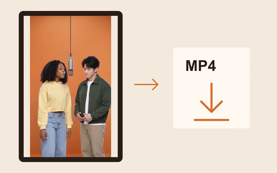 Instruction diagram: Create and download.