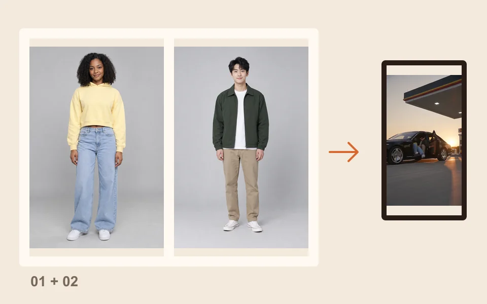 Instruction diagram: Add a full-length photo.