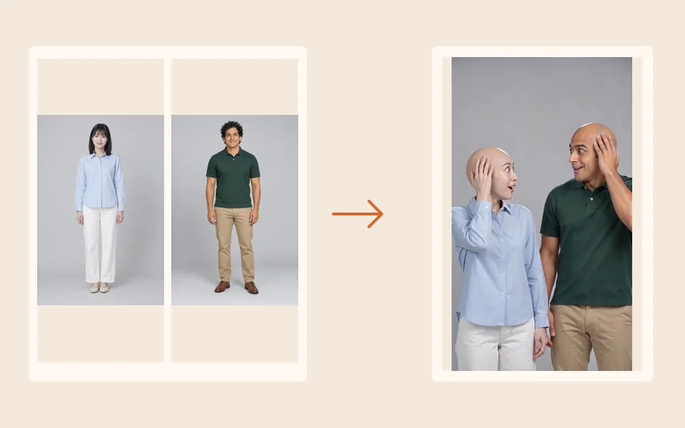 Instruction diagram: Faces from your photos.